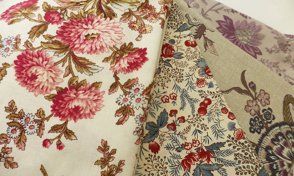 Gorgeous fabrics in the mailbox for my Vintage Nine Patch Quilt