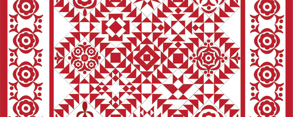 Simply Red BOM Quilt | Sharon Keightley Quilts