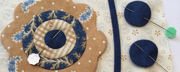 Making Applique Flowers with turned edges using Freezer Paper Templates. (Part Two)