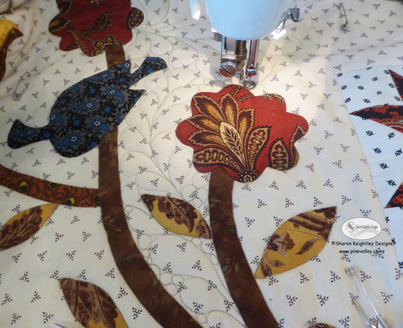 Machine Quilting Friendship Stars Quilt