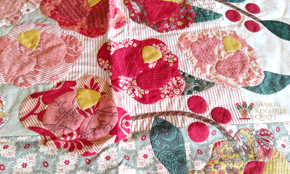 Working on the Roses Quilt again!