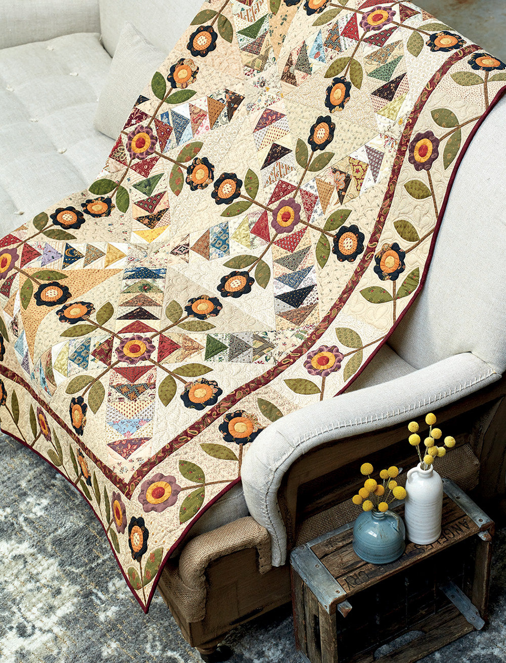 Autumn Bouquet PDF downloadable book - Sharon Keightley Quilts
