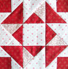 Simply Red Quilt Pattern BOM Block Twelve - Pine Valley Quilts