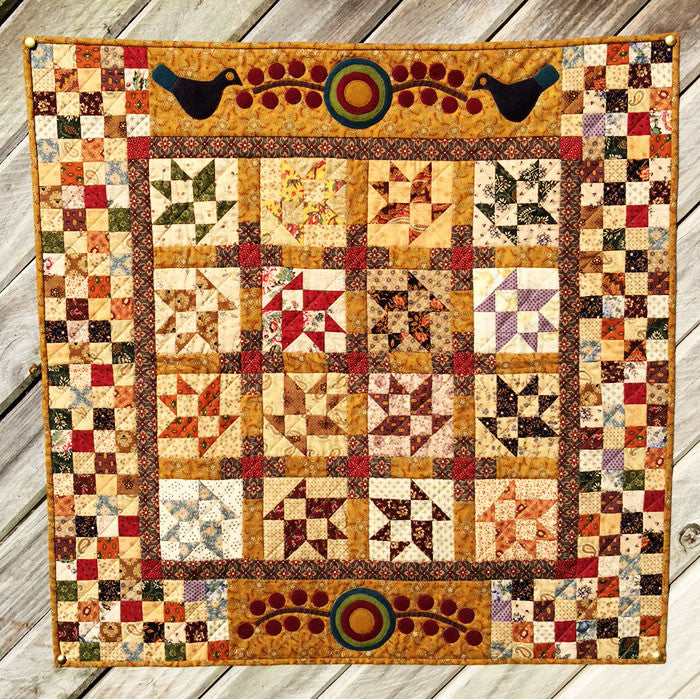 Blackbirds and Berries Quilt Pattern - Pine Valley Quilts