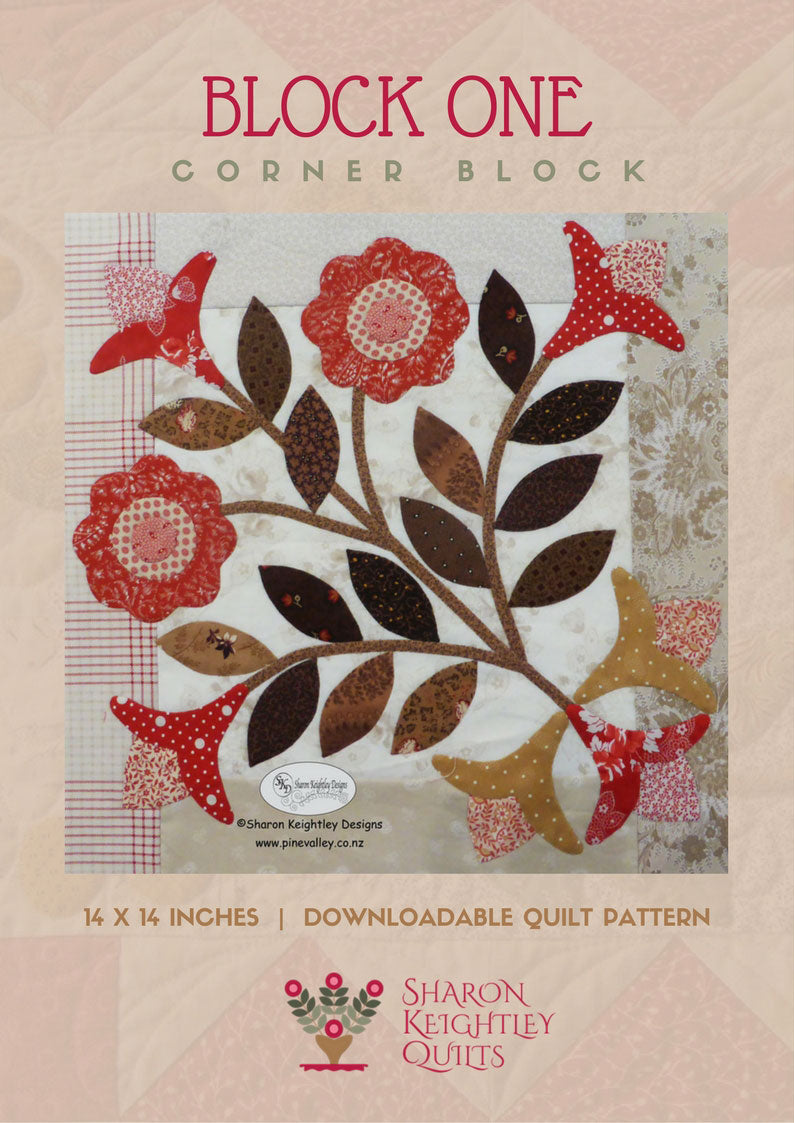 Winterwood Quilt Pattern BOM Block One - Pine Valley Quilts