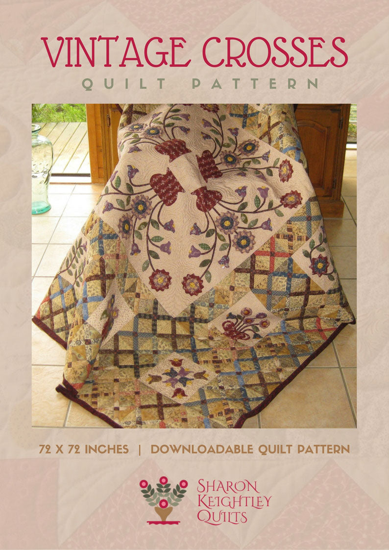Vintage Crosses Quilt Pattern - Pine Valley Quilts