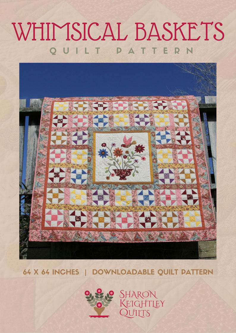 Whimsical Baskets Quilt Pattern - Pine Valley Quilts