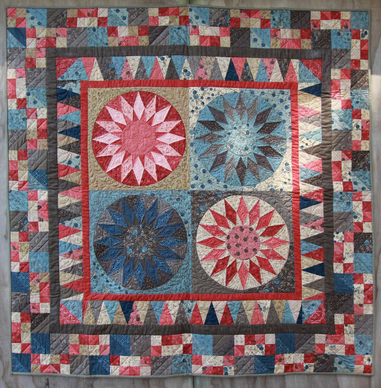 Everlasting Sunburst Quilt Pattern - Pine Valley Quilts