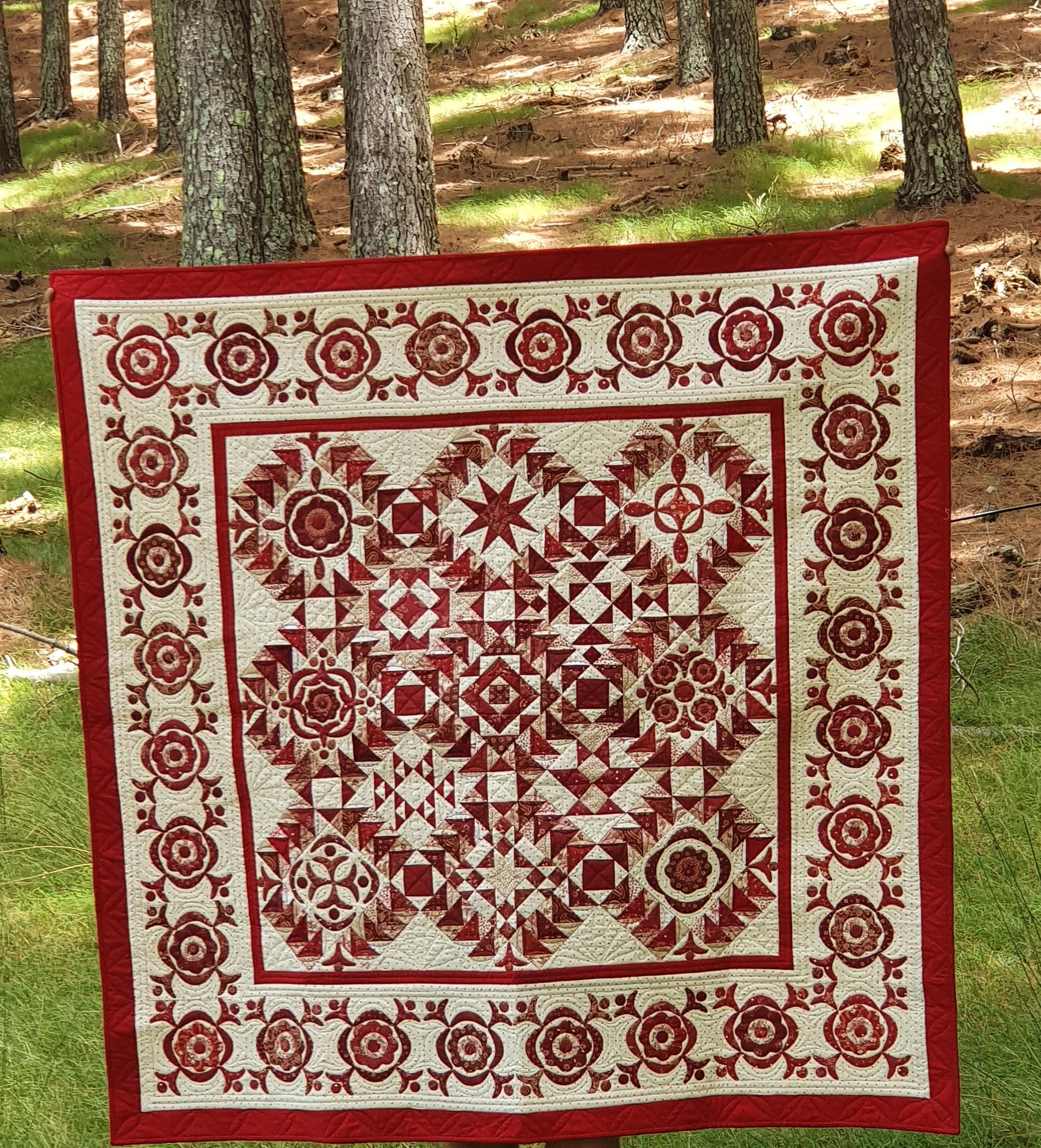 Simply Red Quilt Complete Pattern Set - Sharon Keightley Quilts