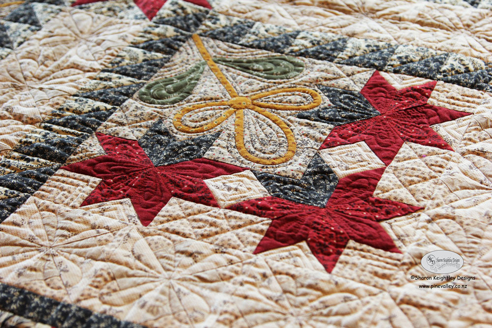 Peonies and Pinwheels Quilt Pattern - Pine Valley Quilts