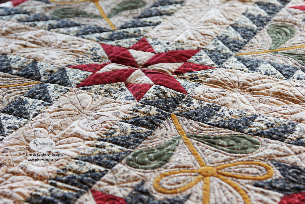 Peonies and Pinwheels Quilt Pattern - Pine Valley Quilts