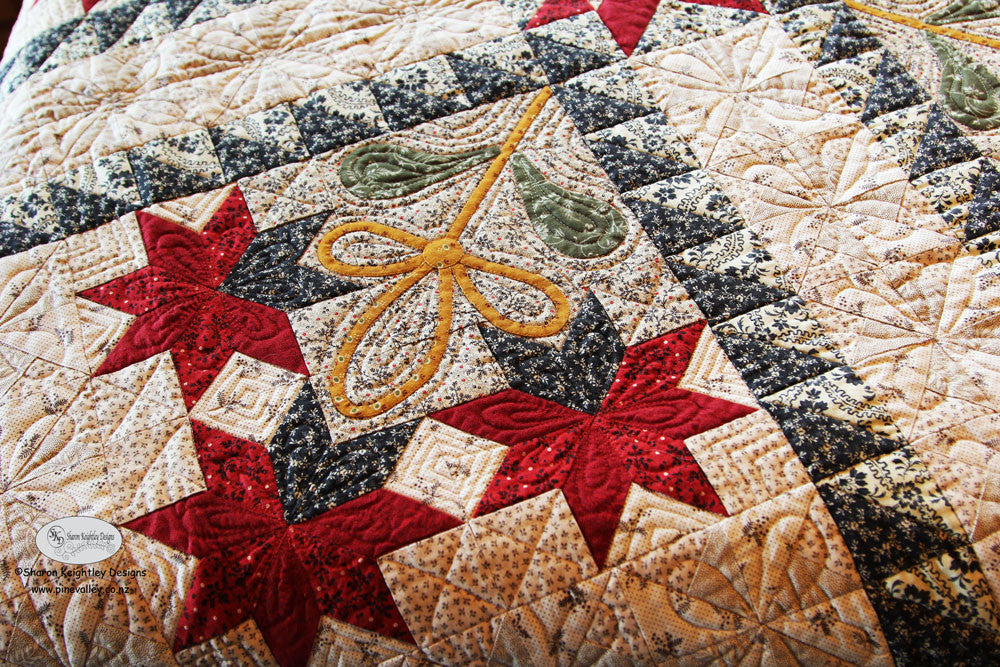 Peonies and Pinwheels Quilt Pattern - Pine Valley Quilts