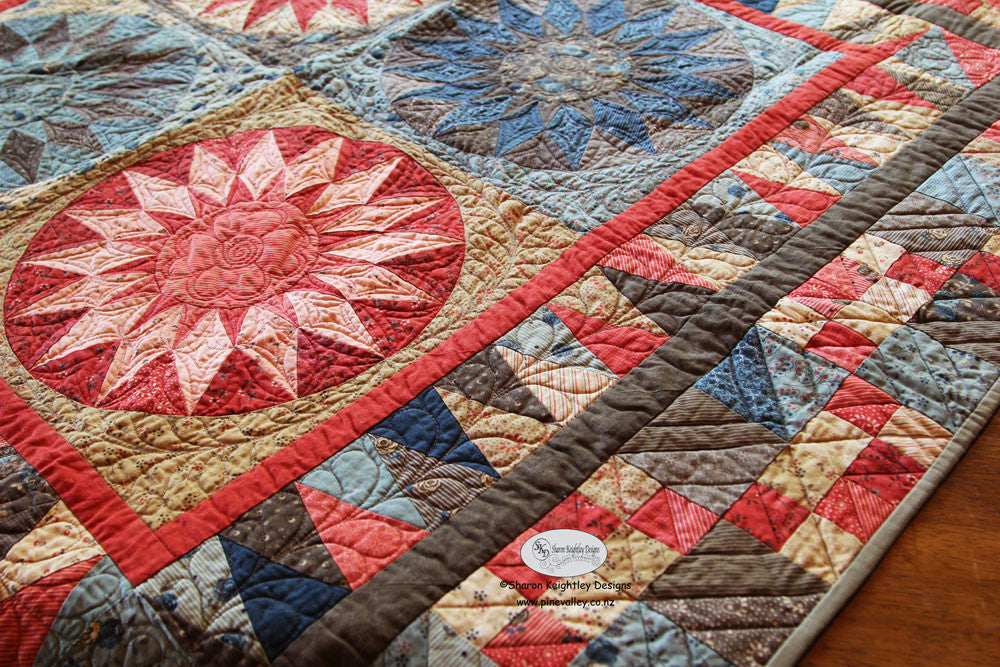 Everlasting Sunburst Quilt Pattern - Pine Valley Quilts