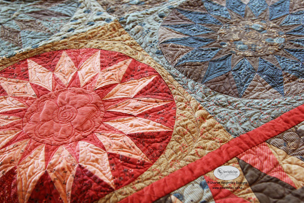 Everlasting Sunburst Quilt Pattern - Pine Valley Quilts