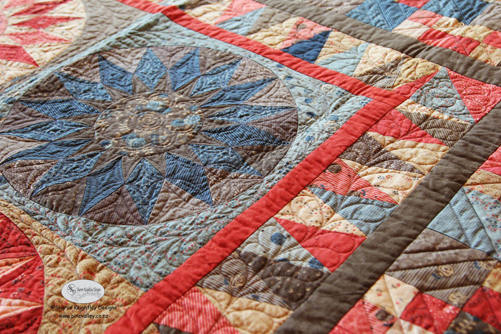 Everlasting Sunburst Quilt Pattern - Pine Valley Quilts