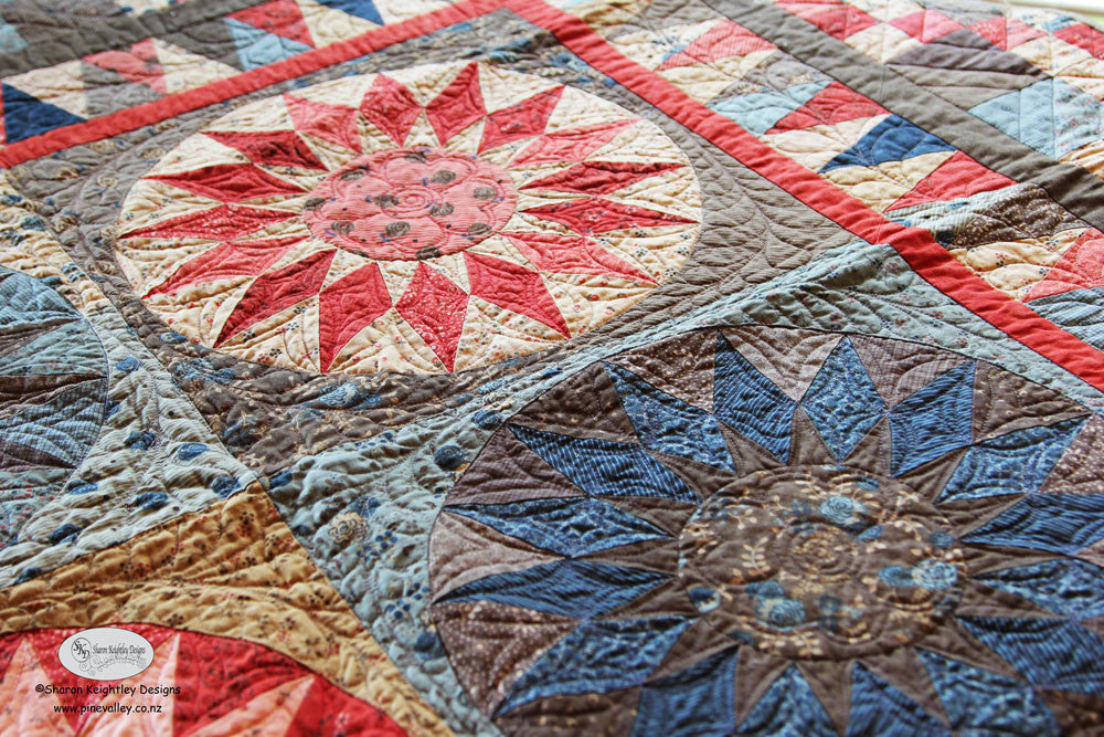 Everlasting Sunburst Quilt Pattern - Pine Valley Quilts