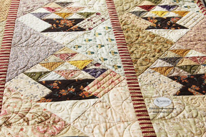 Scrappy Baskets Quilt Pattern - Pine Valley Quilts