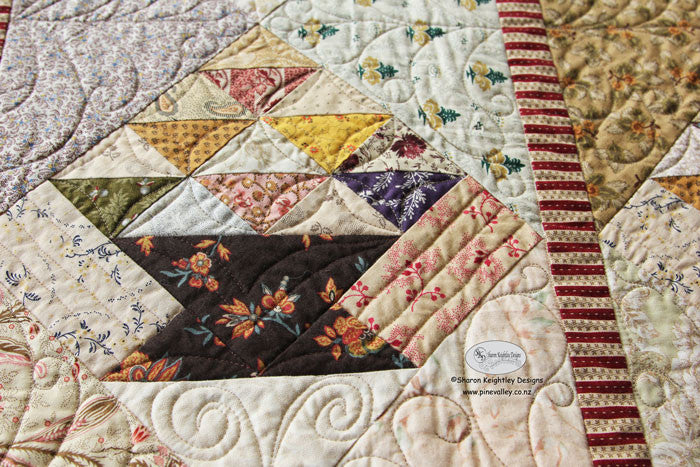 Scrappy Baskets Quilt Pattern - Pine Valley Quilts