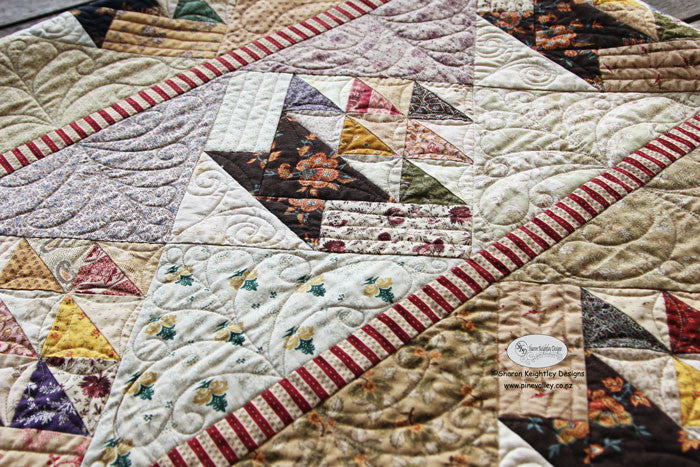 Scrappy Baskets Quilt Pattern - Pine Valley Quilts