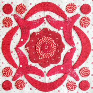 Simply Red Quilt Pattern BOM  Block Ten - Pine Valley Quilts