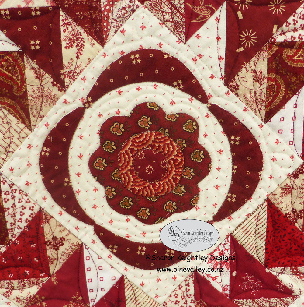 Simply Red Quilt Complete Pattern Set - Sharon Keightley Quilts
