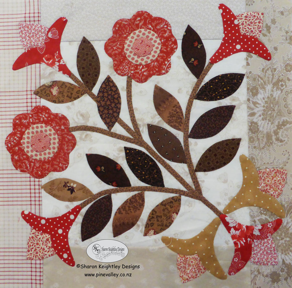 Winterwood Quilt Pattern BOM | Rosette | Block Seven - Pine Valley Quilts