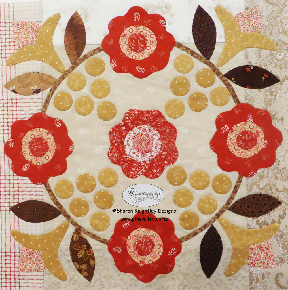 Winterwood Quilt Pattern BOM | Rosette | Block Seven - Pine Valley Quilts