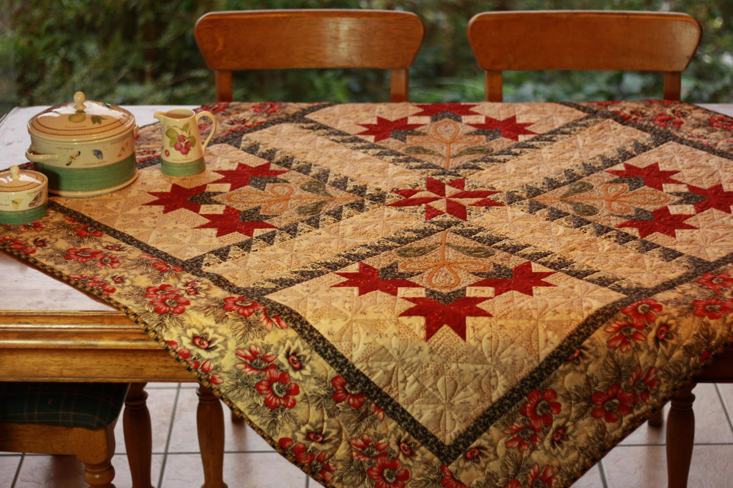 Peonies and Pinwheels Quilt Pattern - Pine Valley Quilts