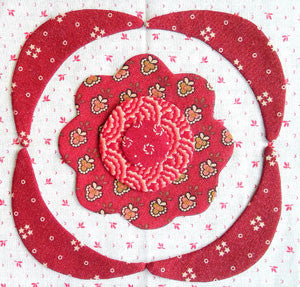 Simply Red Quilt Pattern BOM Block Twelve - Pine Valley Quilts