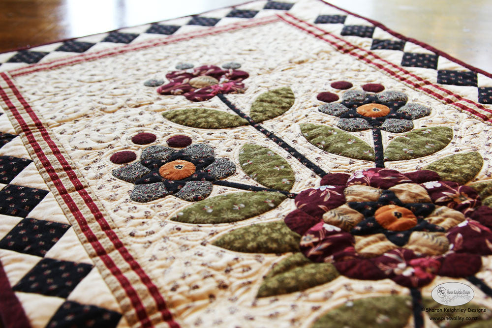 Star Flower Table Runner - Pine Valley Quilts