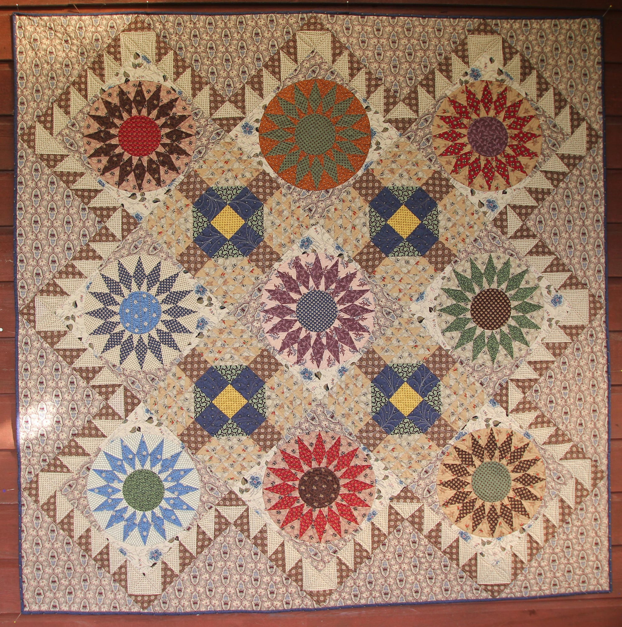 Sunburst Quilt Pattern - Pine Valley Quilts