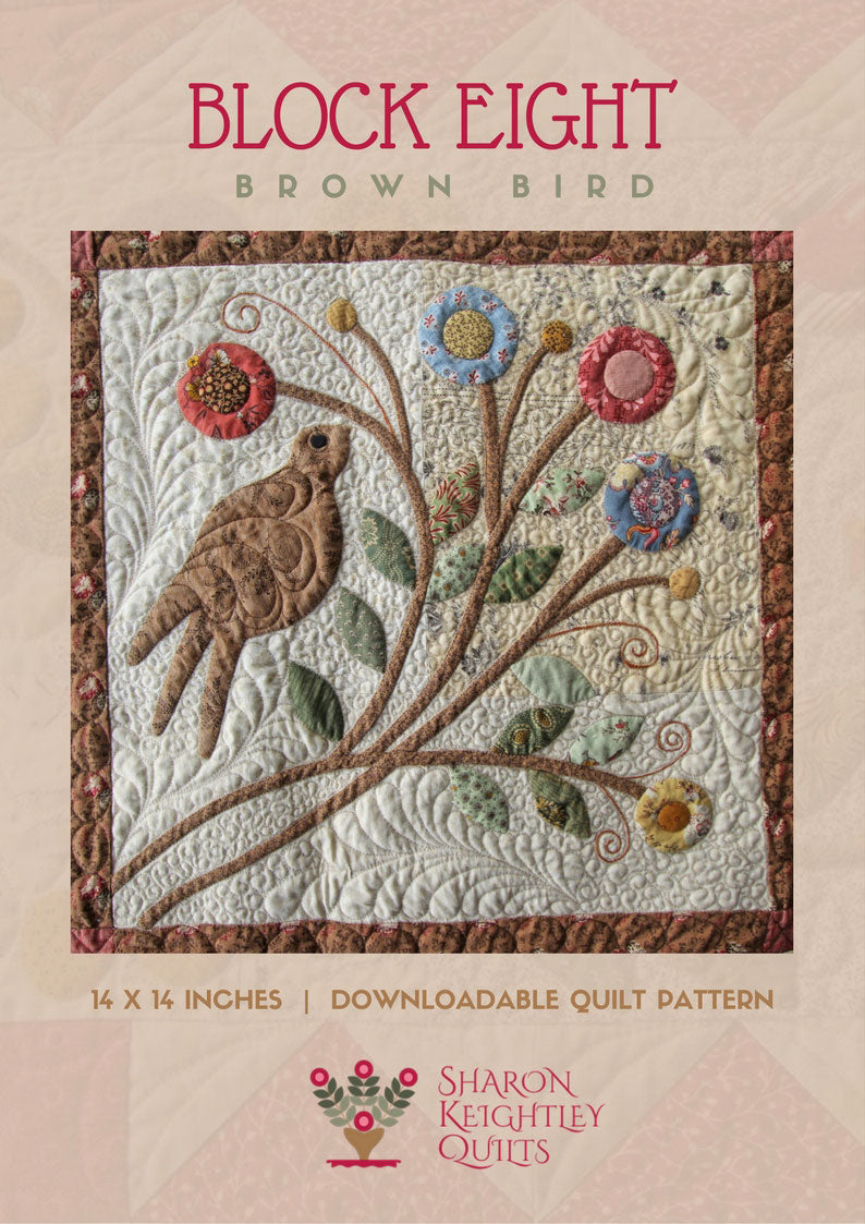 Brown Birds Fancy - Pine Valley Quilts
