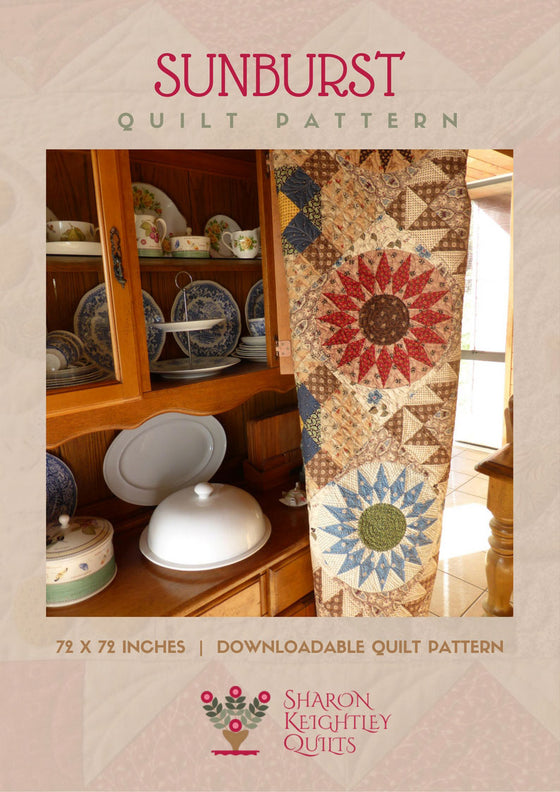 Sunburst Quilt Pattern - Pine Valley Quilts